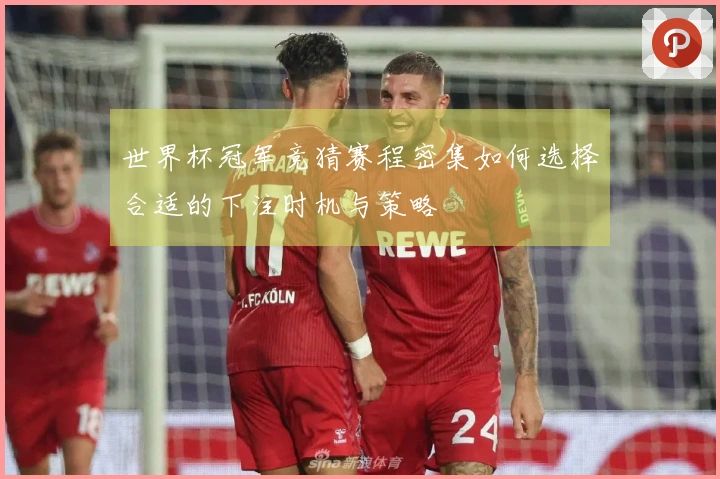 世界杯冠军竞猜赛程密集如何选择合适的下注时机与策略